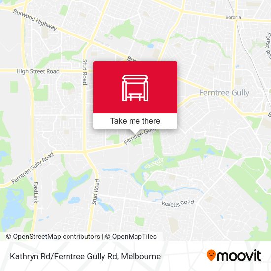 Kathryn Rd/Ferntree Gully Rd map