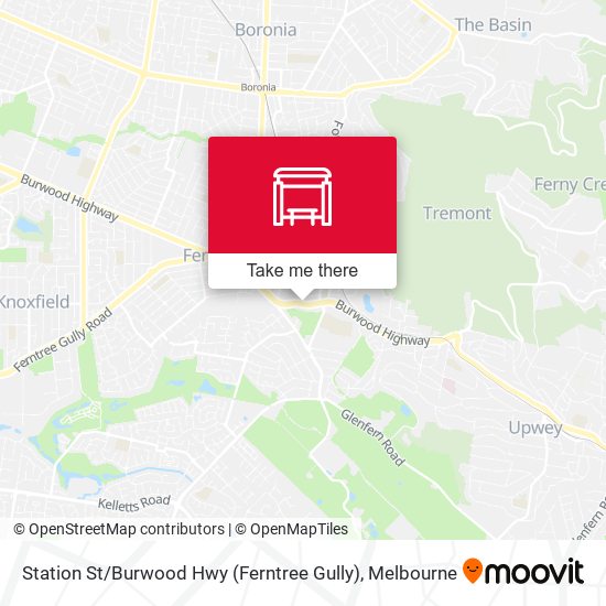 Station St / Burwood Hwy (Ferntree Gully) map