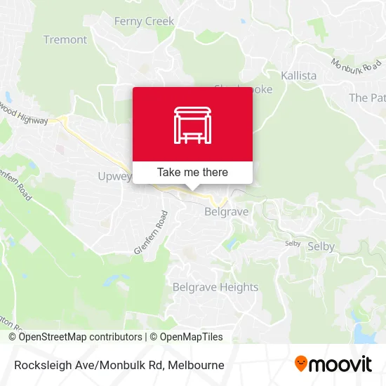 Mapa Rocksleigh Ave/Monbulk Rd