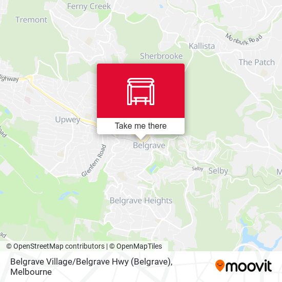 Belgrave Village / Belgrave Hwy map