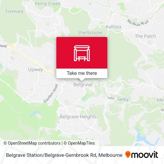 Belgrave Station / Belgrave-Gembrook Rd map