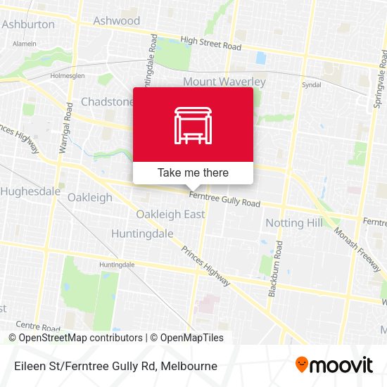 Eileen St/Ferntree Gully Rd map