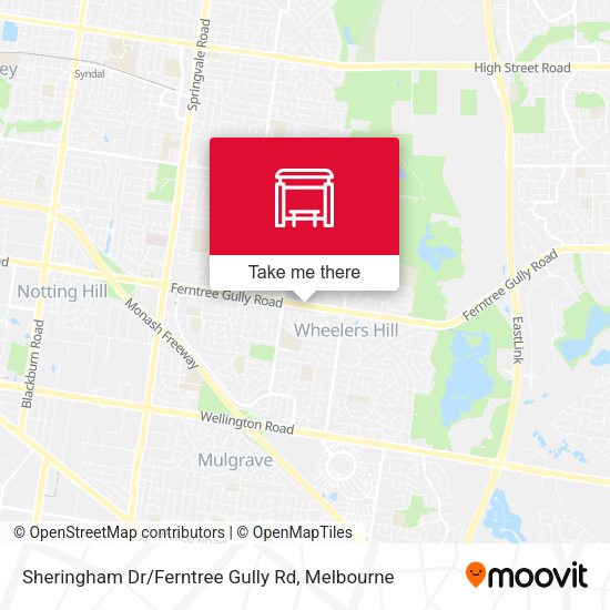 Sheringham Dr / Ferntree Gully Rd map