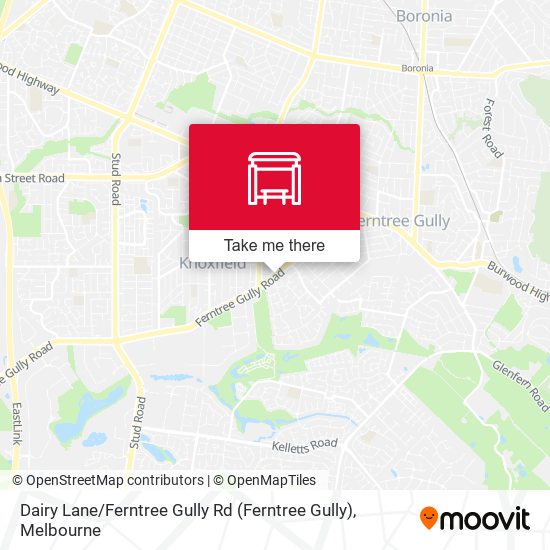 Dairy Lane / Ferntree Gully Rd map
