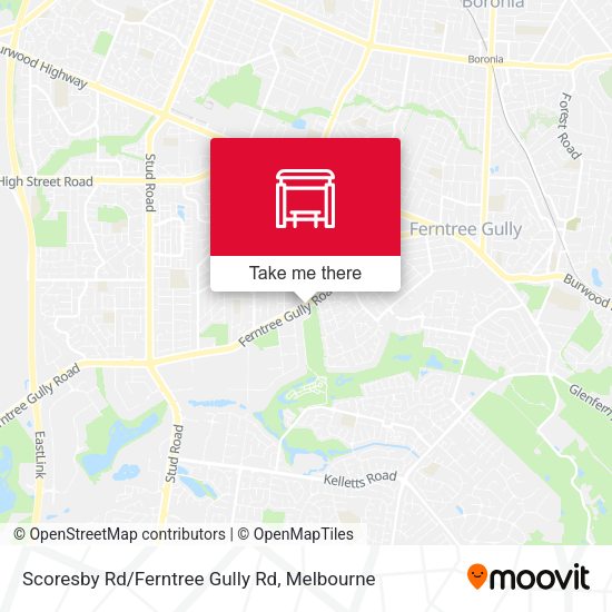 Scoresby Rd/Ferntree Gully Rd map