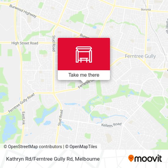 Kathryn Rd/Ferntree Gully Rd map