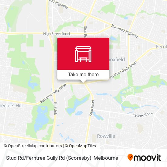 Stud Rd / Ferntree Gully Rd (Scoresby) map