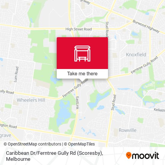 Caribbean Dr / Ferntree Gully Rd (Scoresby) map