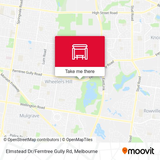 Elmstead Dr/Ferntree Gully Rd map
