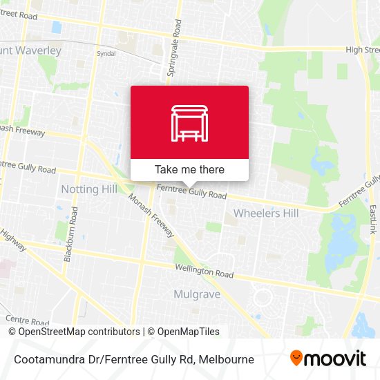 Cootamundra Dr / Ferntree Gully Rd map