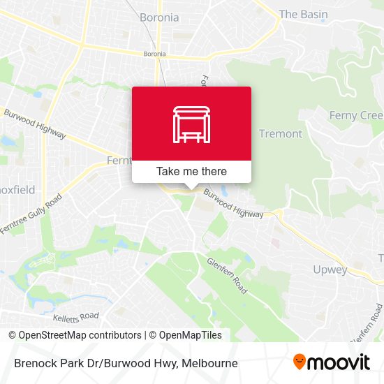 Brenock Park Dr/Burwood Hwy map