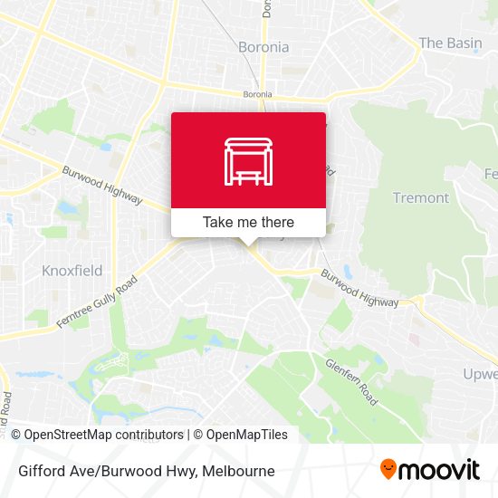 Gifford Ave/Burwood Hwy map