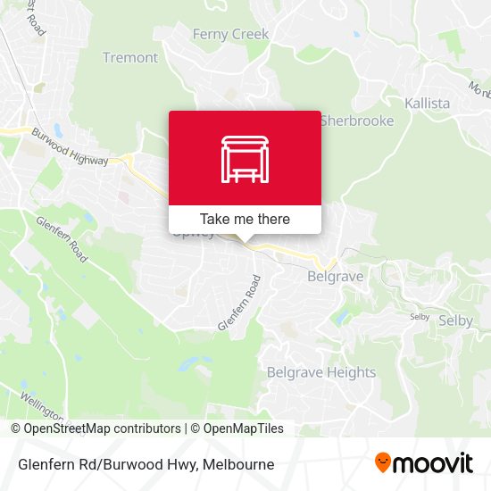 Glenfern Rd/Burwood Hwy map