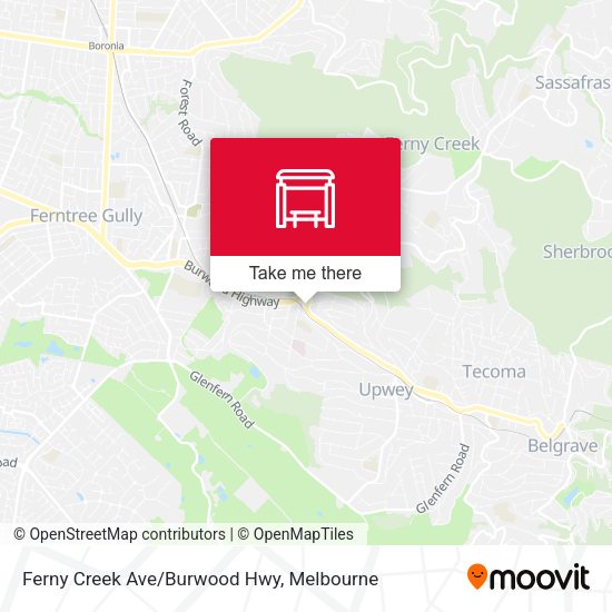 Ferny Creek Ave/Burwood Hwy map