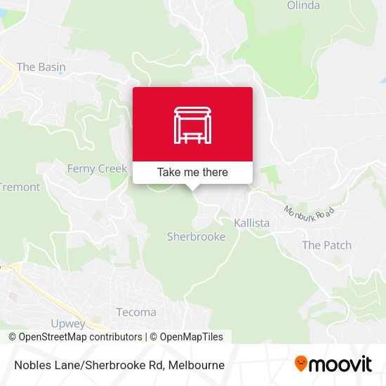 Nobles Lane/Sherbrooke Rd map