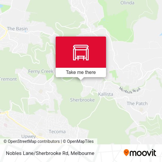 Nobles Lane/Sherbrooke Rd map