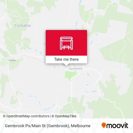 Gembrook Ps/Main St map