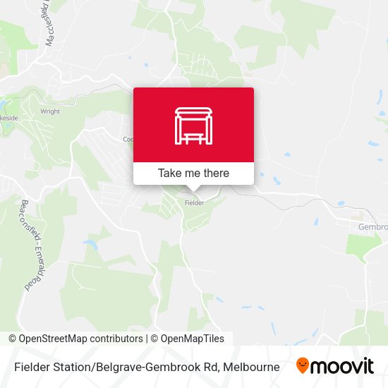 Fielder Station / Belgrave-Gembrook Rd map