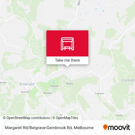 Margaret Rd / Belgrave-Gembrook Rd map