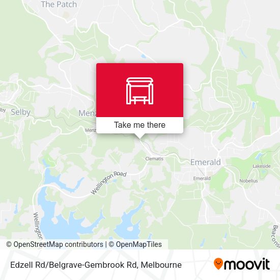Edzell Rd/Belgrave-Gembrook Rd map