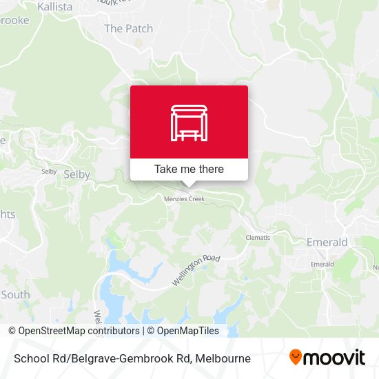 School Rd/Belgrave-Gembrook Rd map
