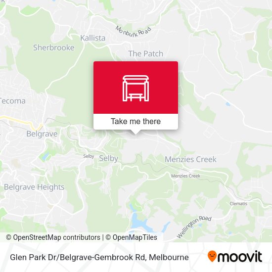Glen Park Dr / Belgrave-Gembrook Rd map