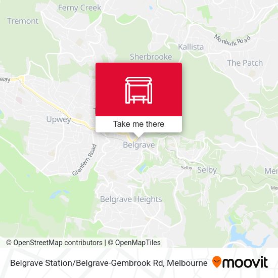 Belgrave Station / Belgrave-Gembrook Rd map