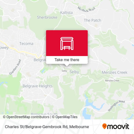 Charles St / Belgrave-Gembrook Rd map