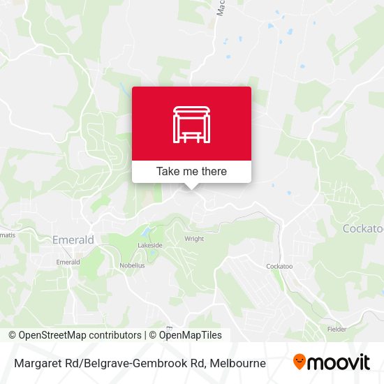 Margaret Rd / Belgrave-Gembrook Rd map