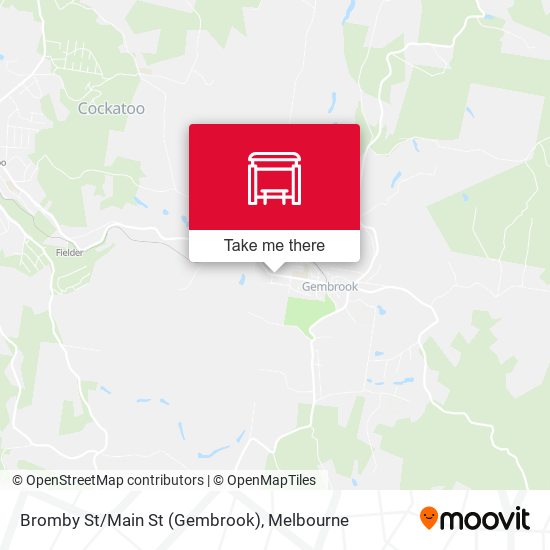Bromby St/Main St (Gembrook) map