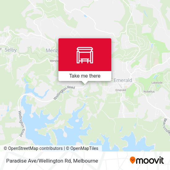 Paradise Ave/Wellington Rd map