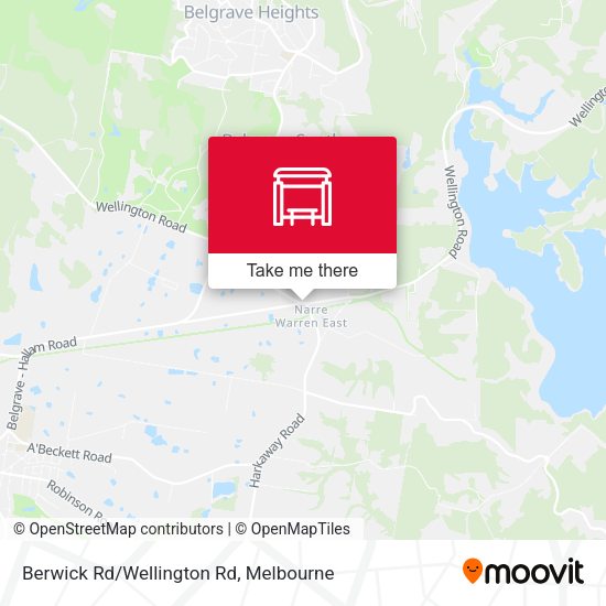 Berwick Rd/Wellington Rd map