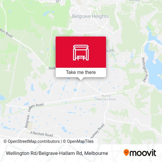 Wellington Rd / Belgrave-Hallam Rd map