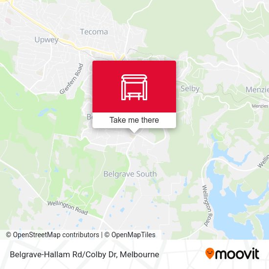 Belgrave-Hallam Rd/Colby Dr map
