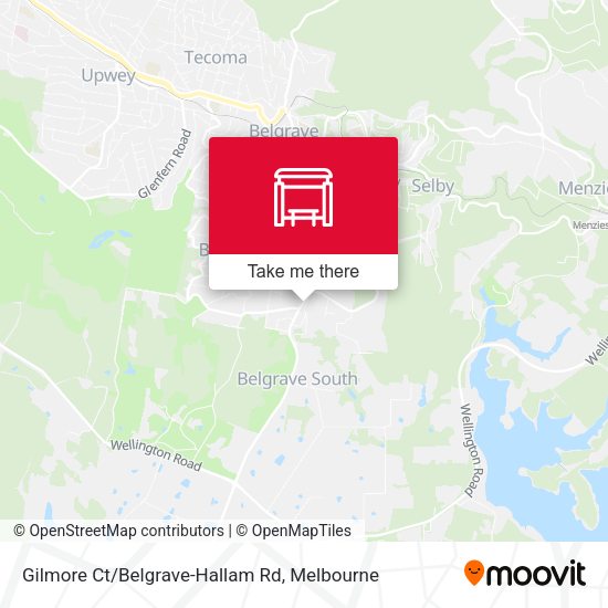 Gilmore Ct/Belgrave-Hallam Rd map