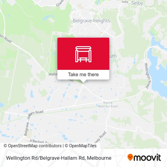 Wellington Rd / Belgrave-Hallam Rd map