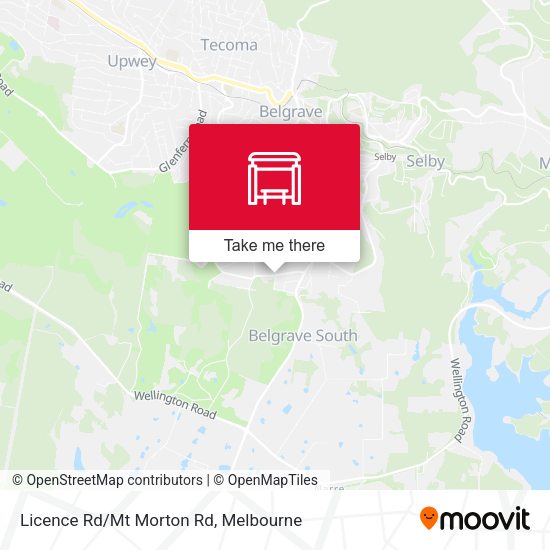 Licence Rd/Mt Morton Rd map