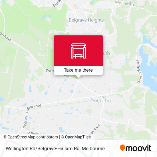 Wellington Rd / Belgrave-Hallam Rd map