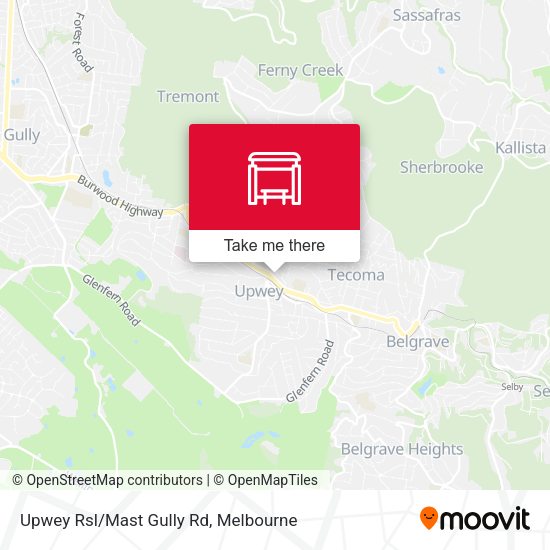 Upwey Rsl/Mast Gully Rd map