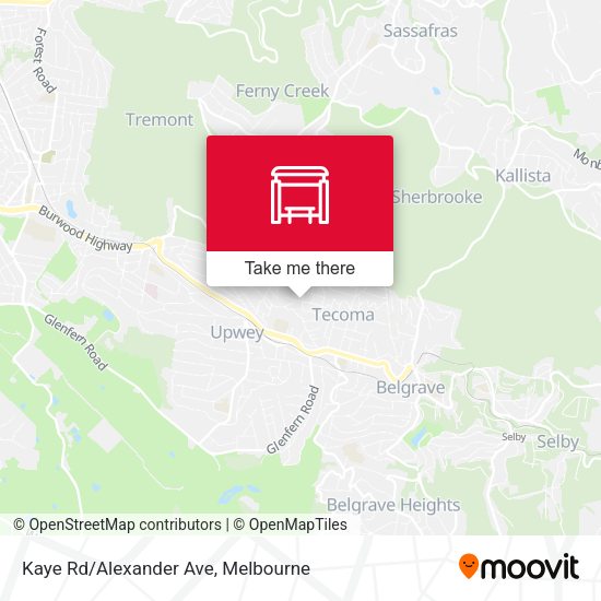 Kaye Rd/Alexander Ave map