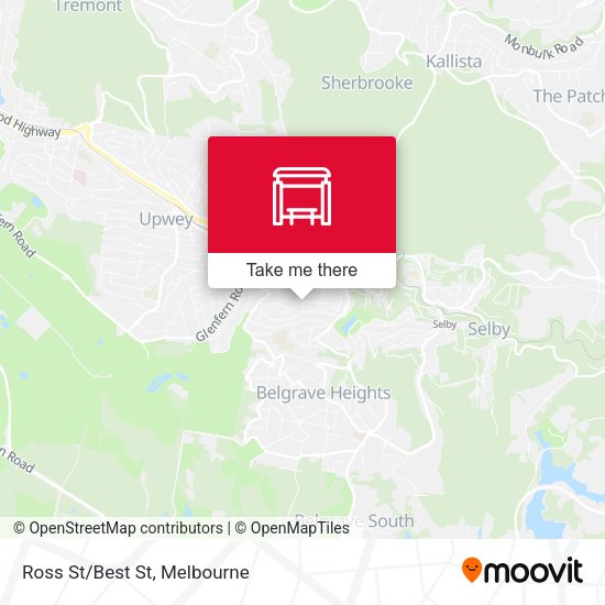 Ross St/Best St map