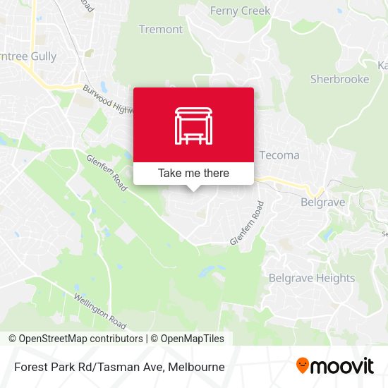 Forest Park Rd/Tasman Ave map
