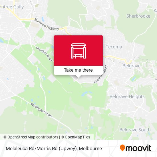 Melaleuca Rd/Morris Rd (Upwey) map