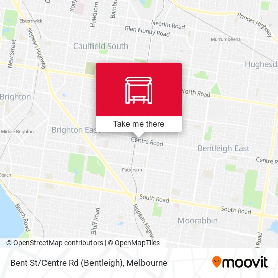 Bent St/Centre Rd (Bentleigh) map