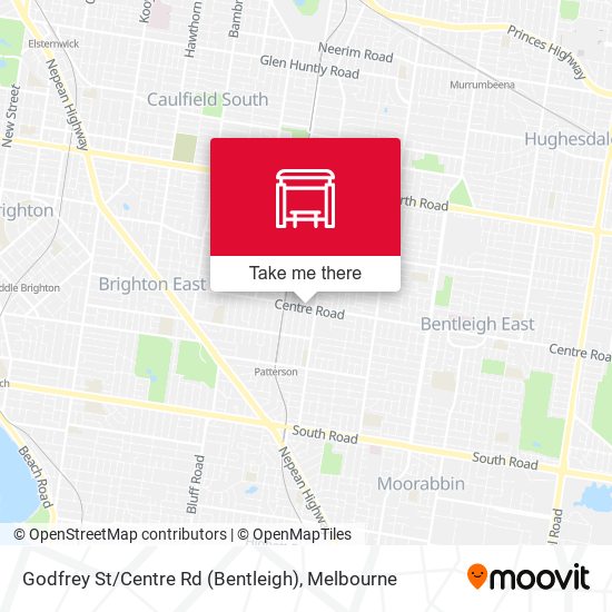 Godfrey St / Centre Rd (Bentleigh) map