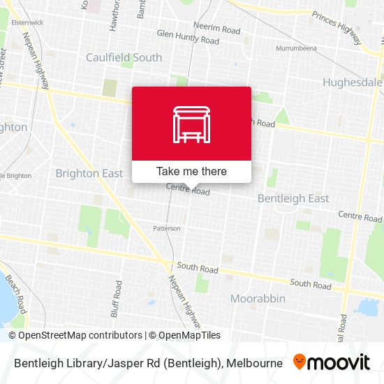 Bentleigh Library / Jasper Rd map