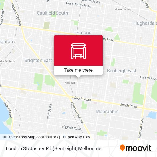 Mapa London St / Jasper Rd (Bentleigh)