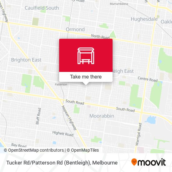 Mapa Tucker Rd / Patterson Rd (Bentleigh)