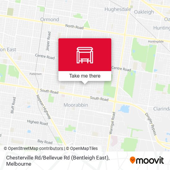 Chesterville Rd / Bellevue Rd (Bentleigh East) map