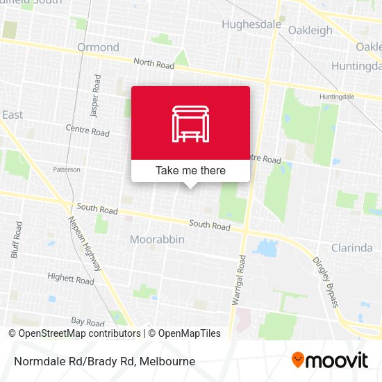 Normdale Rd/Brady Rd map